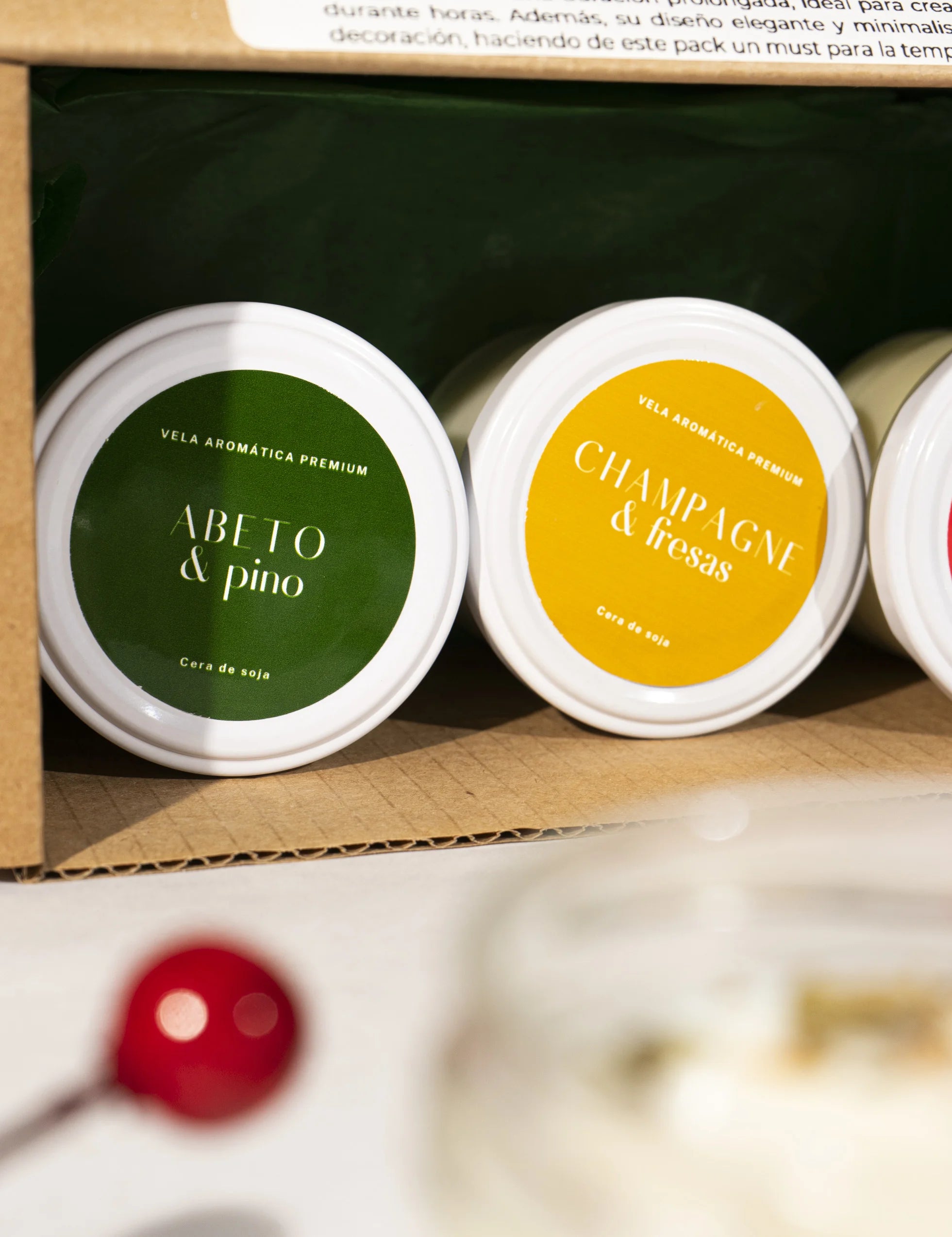 Pack aromas de Navidad: 3 velas aromáticas
